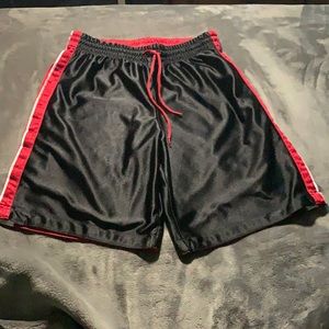 Reversible Red White And Black Basketball Shorts
